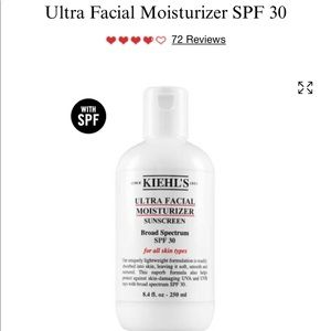 Kiehl’s moisturizer with sunscreen